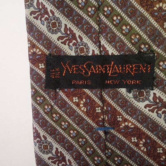 YVES SAINT LAURENT Silk Neck Tie - Picture 5 of 5